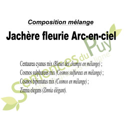 Composition mélange 100% graines Jachère fleurie ARC EN CIEL - Semences du Puy Composition mélange 100% graines Jachère fleurie ARC EN CIEL - Semences du Puy