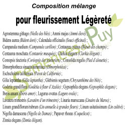 Composition 100% graines du mélange pour fleurissement Légèreté - Semences du Puy