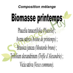 Composition 100% graines du mélange biomasse printemps - Semences du Puy